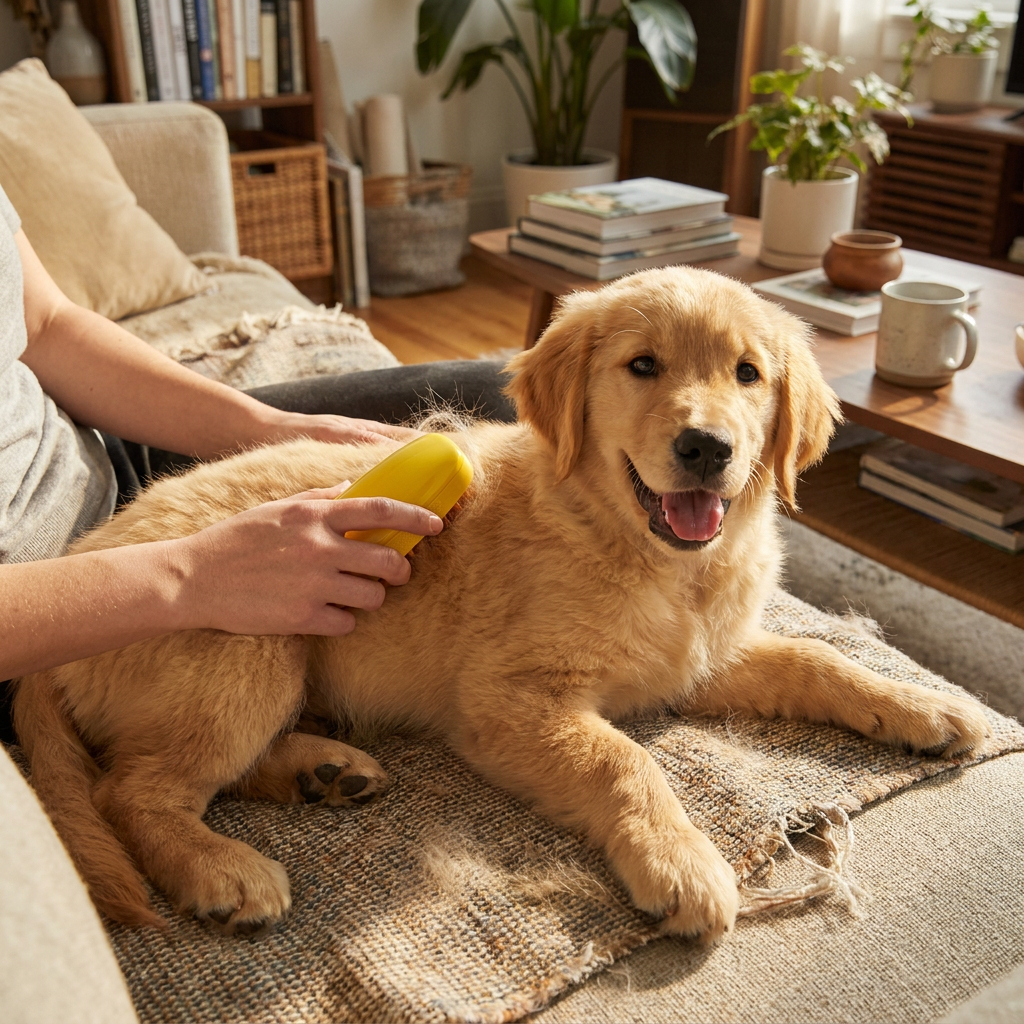 Cat Dog Steamy Brush lifestyle image