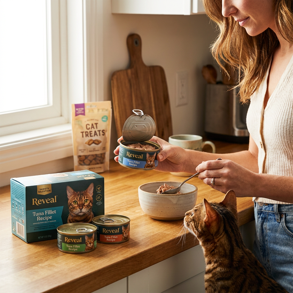 Reveal Wet Cat Food lifestyle image