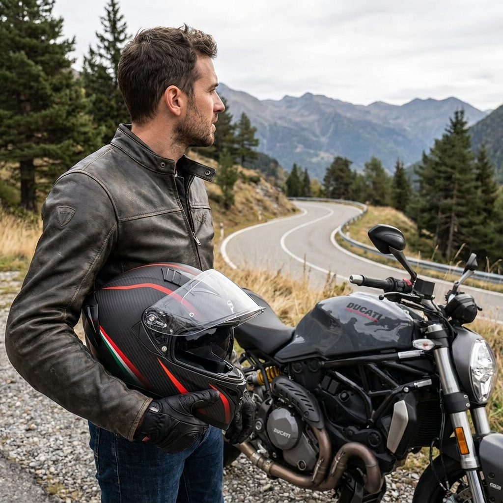 Full Face Motorcycle Helmet lifestyle
